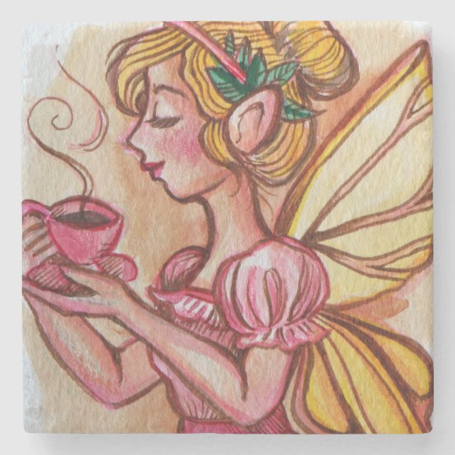 Tea Fairy                                          Stone Coaster (Front)