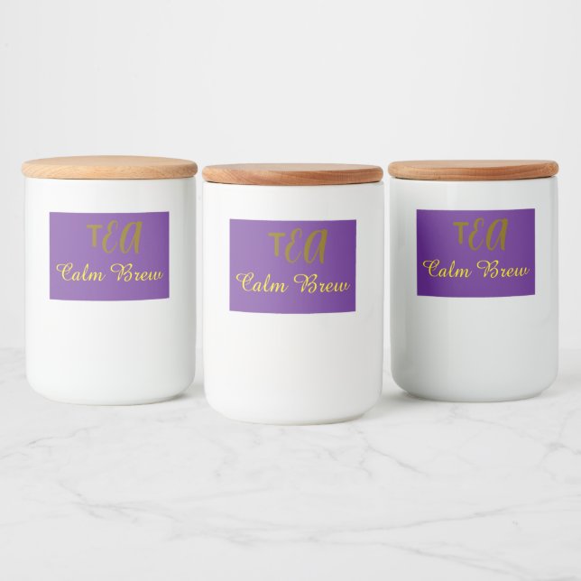 Tea Food Label (Bottles)