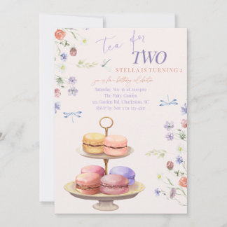 Tea for Two Birthday Party Invitation