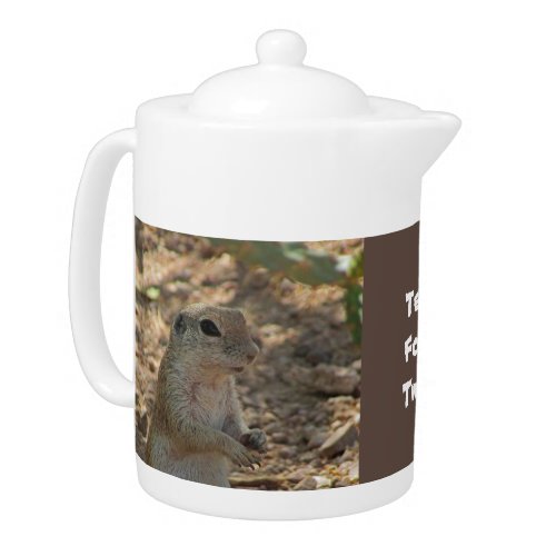Tea For Two Cute Ground Squirrels Photo Nature  Teapot
