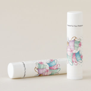 Tea for Two Elegant Girl's Birthday Party Lip Balm