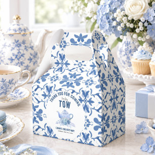 Tea for Two – Floral 2nd Birthday Party Favor Boxes