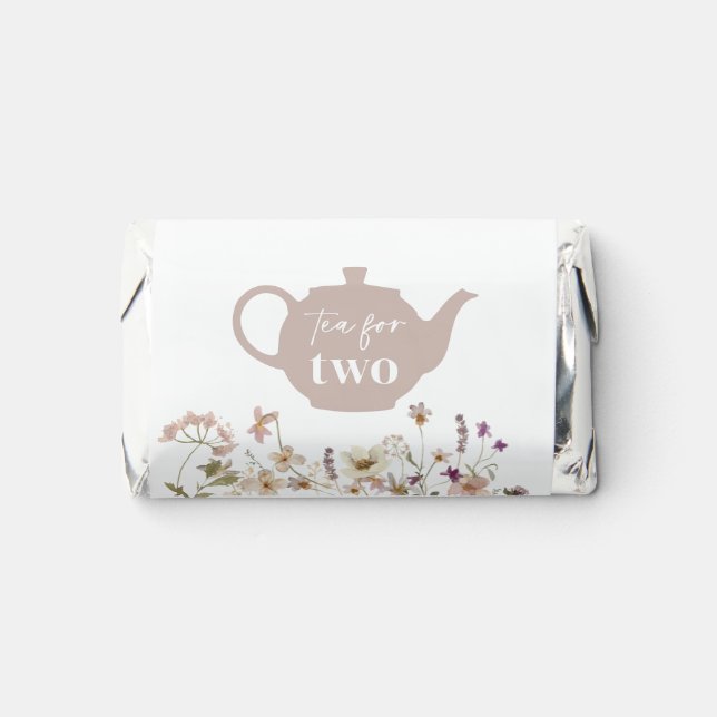 Tea For Two Floral Hershey's Miniatures (Front)