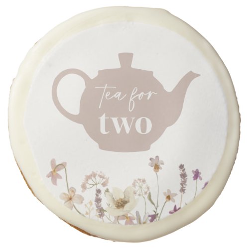 Tea For Two Floral Sugar Cookie
