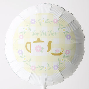 Tea for Two Girl 2nd Birthday Balloon