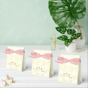 Tea for Two Girl 2nd Birthday Favor Boxes