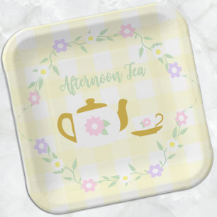 Tea for Two Girl 2nd Birthday Paper Plates