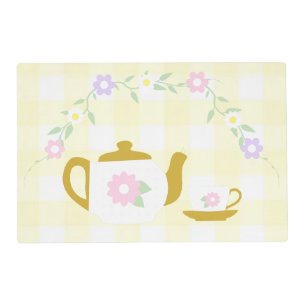 Tea for Two Girl 2nd Birthday Placemat
