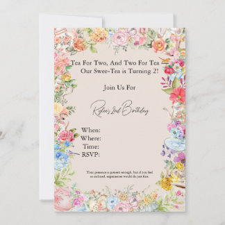 Tea for Two Invitation