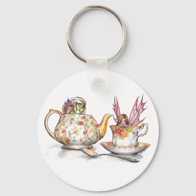Tea for Two Keychain (Front)