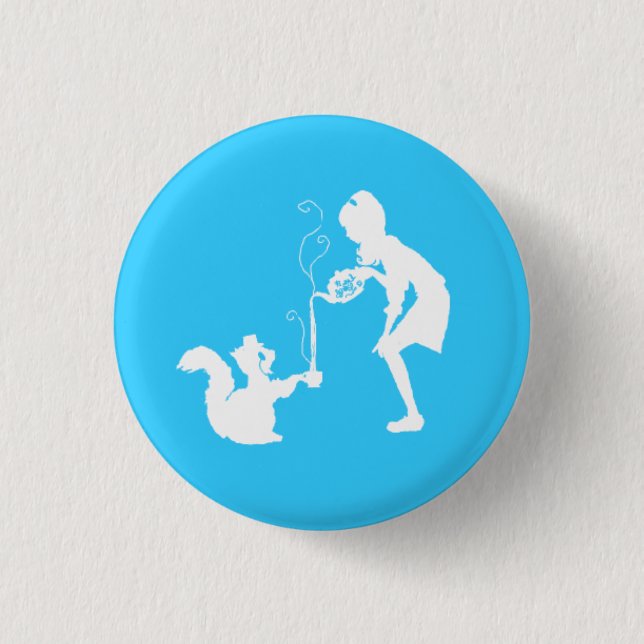 Tea for two. pinback button (Front)