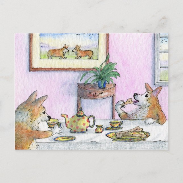 Tea for two postcard (Front)