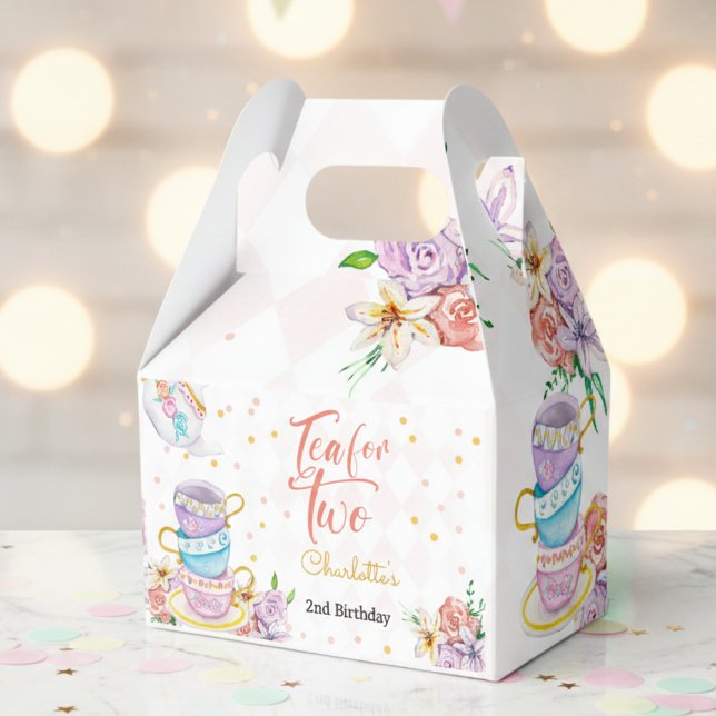 Tea for two, tea birthday favor boxes (Creator Uploaded)