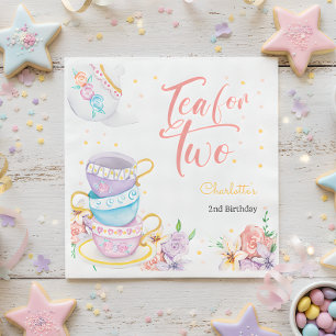 Tea for two, tea birthday napkins