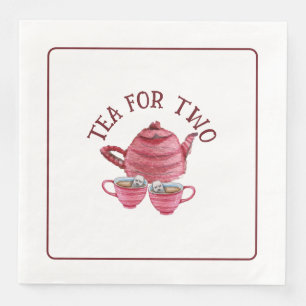 Tea For Two Tea Cup Of Tea Paper Dinner Napkins