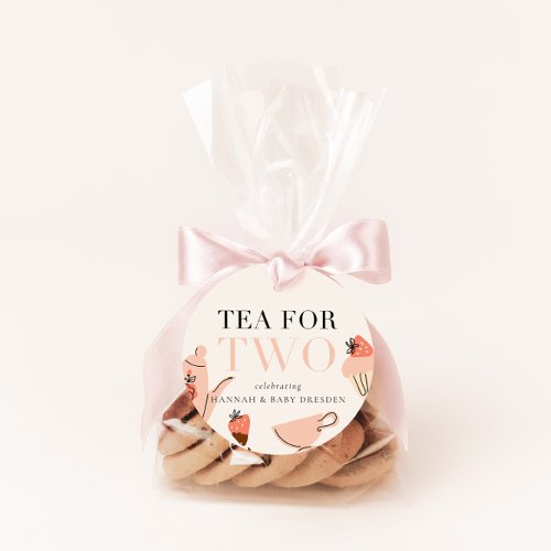 Tea for Two  Tea Party Baby Shower Favor Tags