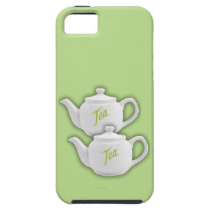 Tea for Two w/ White Teapots iPhone 5/5s Case
