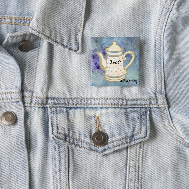 Tea? #FROMily From Fandom Liu Diner Design Button (In Situ)