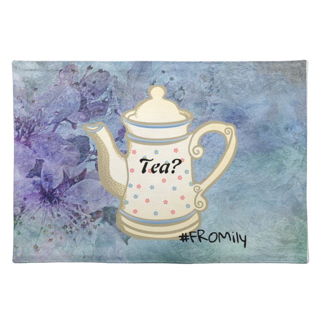 Tea? #FROMily From Fandom Liu Diner Design Cloth Placemat (Front)