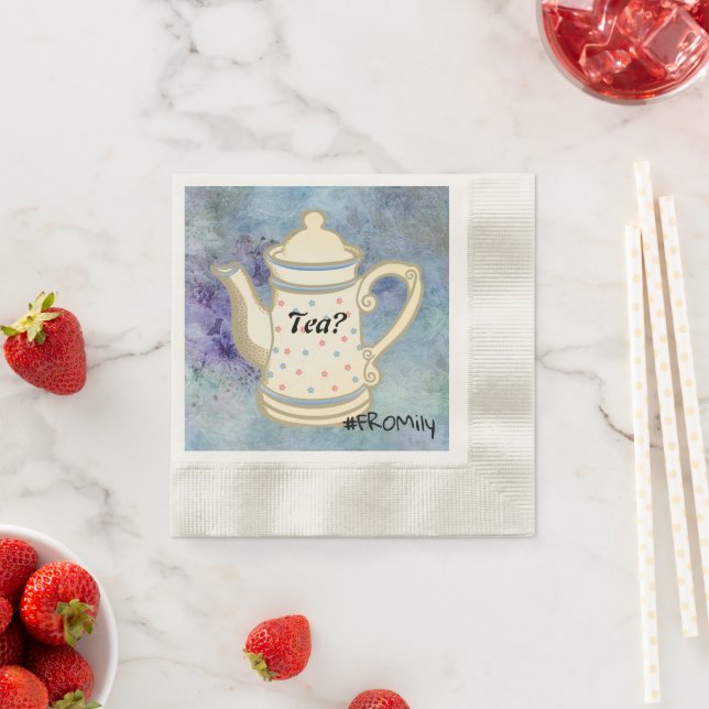 Tea? #FROMily From Fandom Liu Diner Design Napkins (Insitu)