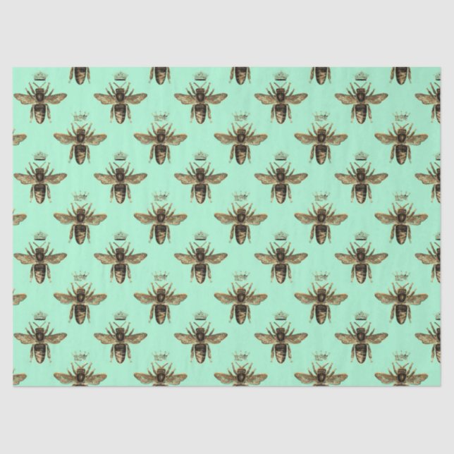 Tea Garden Bee Series Design 11 Tissue Paper (Front)