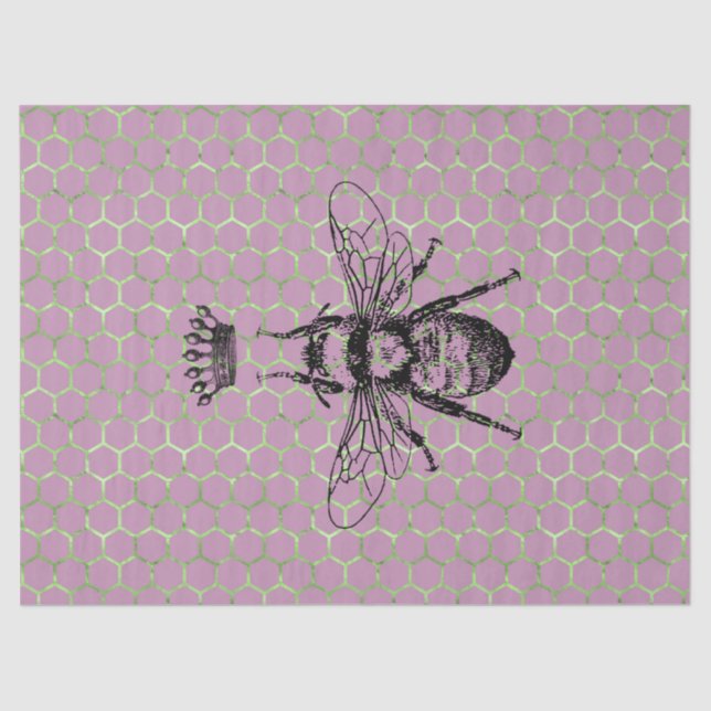 Tea Garden Bee Series Design 59 Tissue Paper (Front)