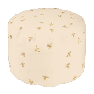 Tea Garden Bee Series Design 8  Pouf