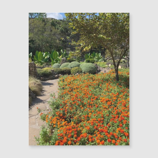 Tea Garden Flowers Magnet (Front)
