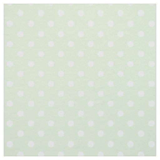Tea Green Polka Dot Pattern Fabric