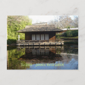 Tea House - Japanese Water Gardens Postcard