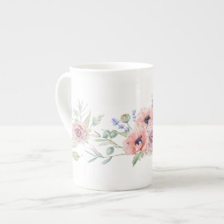 Tea in Provence Floral Bone China Mug