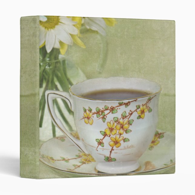 Tea In Texture 3 Ring Binder (Front/Spine)