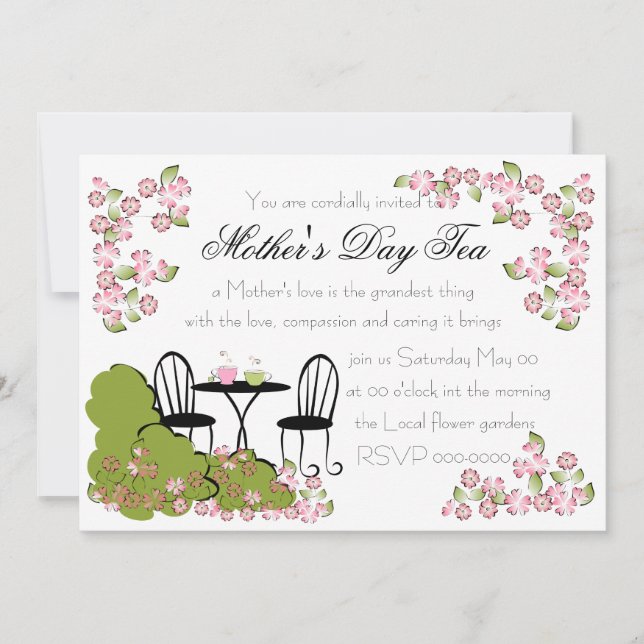Tea in the Garden Invitation (Front)