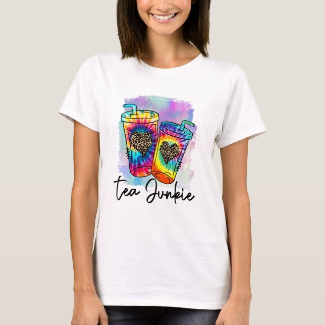 Tea Junkie , Loaded Tea T-Shirt (Front)