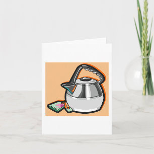 Tea Kettle with Tea Bag Card