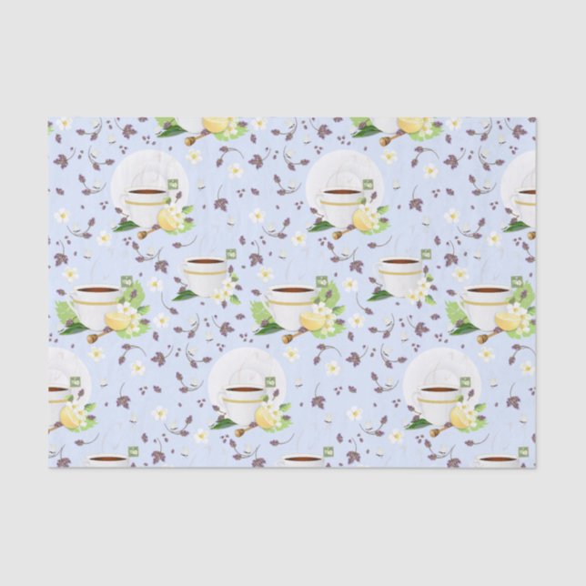 Tea Lemon Lavender Tissue Paper (Front)