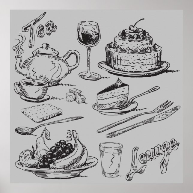 Tea Lounge Poster (Front)