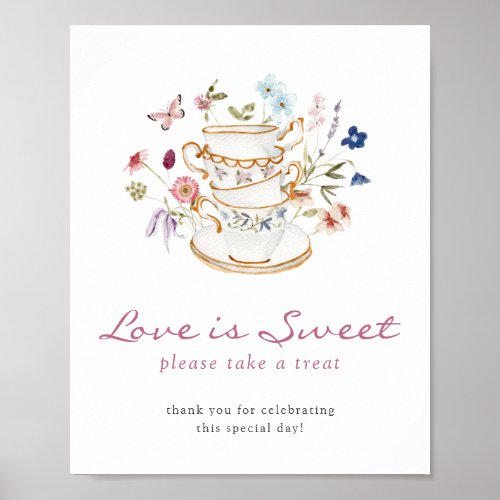 Tea Love Is Sweet Poster