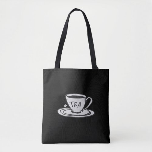 Tea Lover Drawing Minimalist Tote Bag