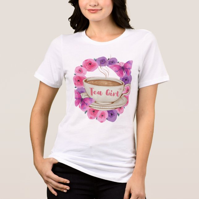 Tea Lover Niche T-Shirt Tri-Blend Shirt (Front)