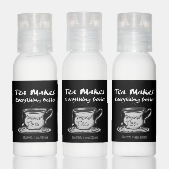 Tea Lover Quote - Tea Makes Everything Better Hand Lotion (Set)