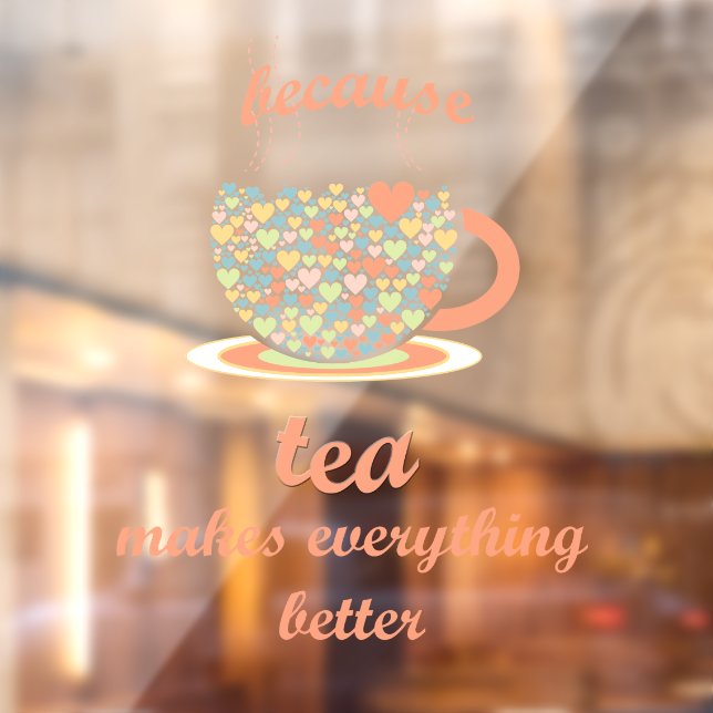 Tea Lover Window Cling (Sheet 2)