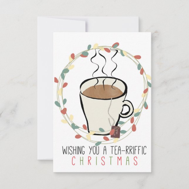 Tea Lovers Christmas Card (Front)