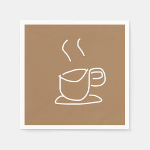 Tea Lovers Coffee Lovers modern simple Napkins