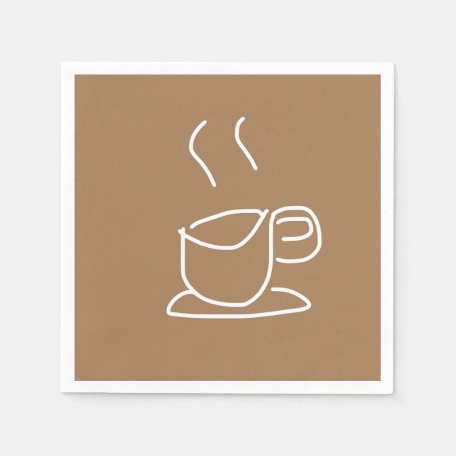 Tea Lovers Coffee Lovers modern simple Napkins (Front)