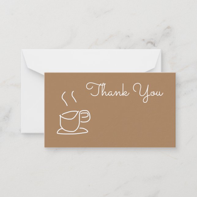 Tea Lovers Coffee Lovers modern simple Note Card (Front)