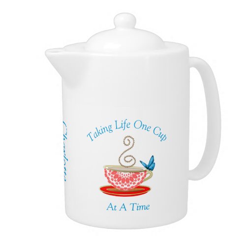 Tea Lovers Cute Personalized Teapot