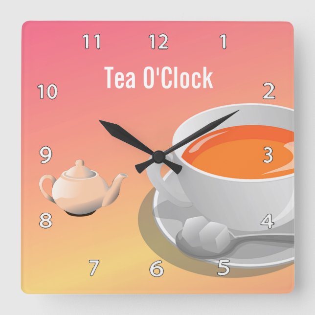 Tea Lovers Wall Clock (Front)