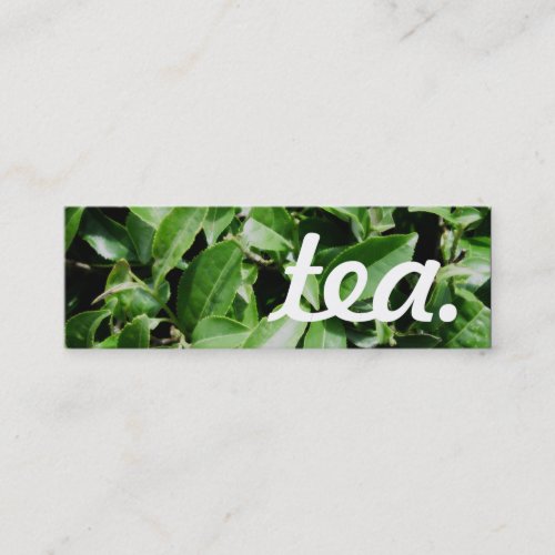 tea loyalty punch card