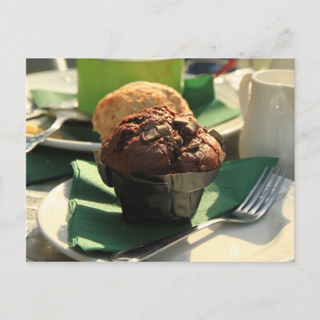 Tea Muffin Snacks Postcard (Front)